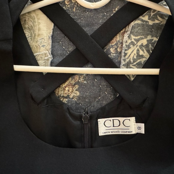 CDC Little Black Dress with Criss Cross Back (8) - Picture 3 of 3